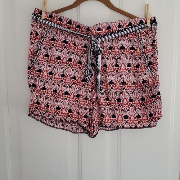 Loft Boho Tie Waist Shorts - Picture 1 of 7